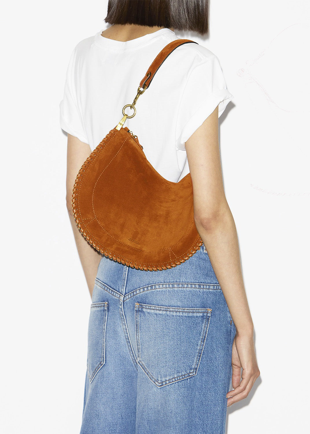 OSKAN SOFT ZIP BAG — COGNAC