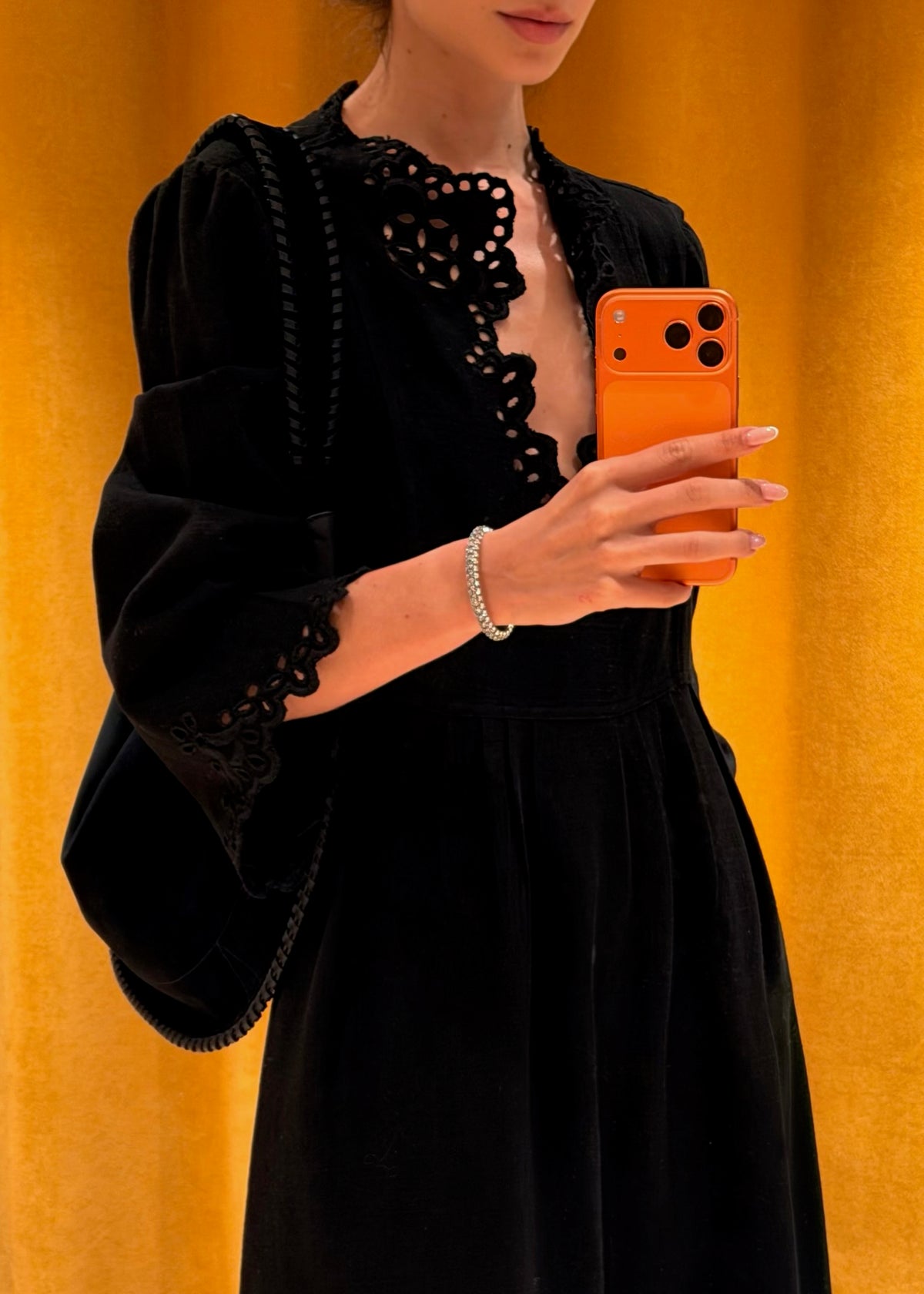 TIANNY DRESS — FADED BLACK