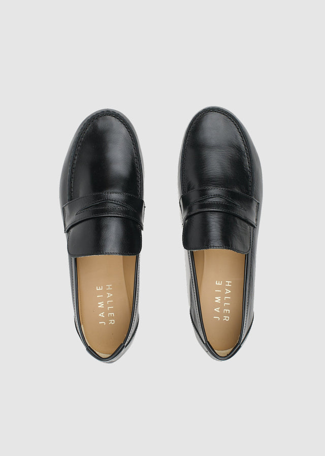 PENNY LOAFER —  SHINY BLACK
