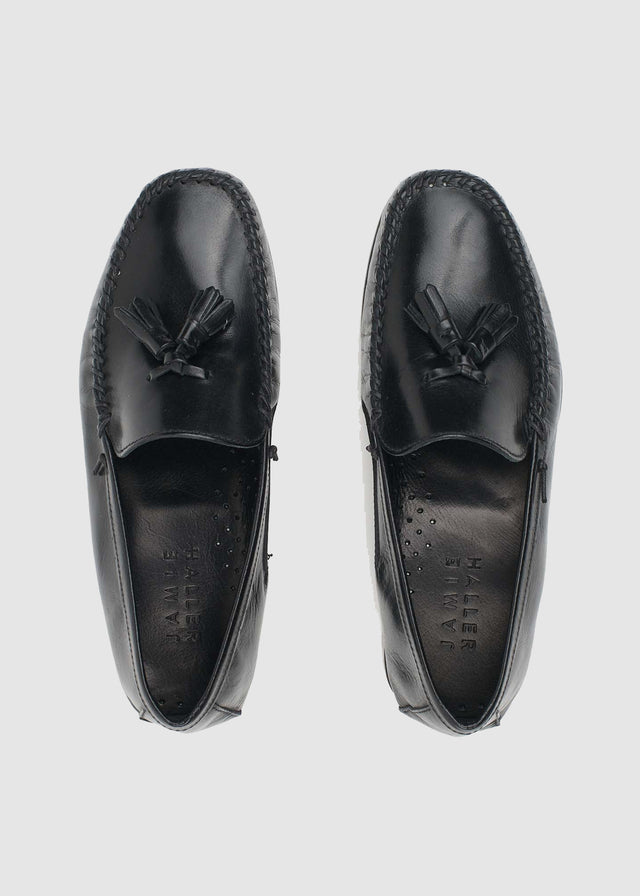 TASSELO MOCCASIN —  BLACK