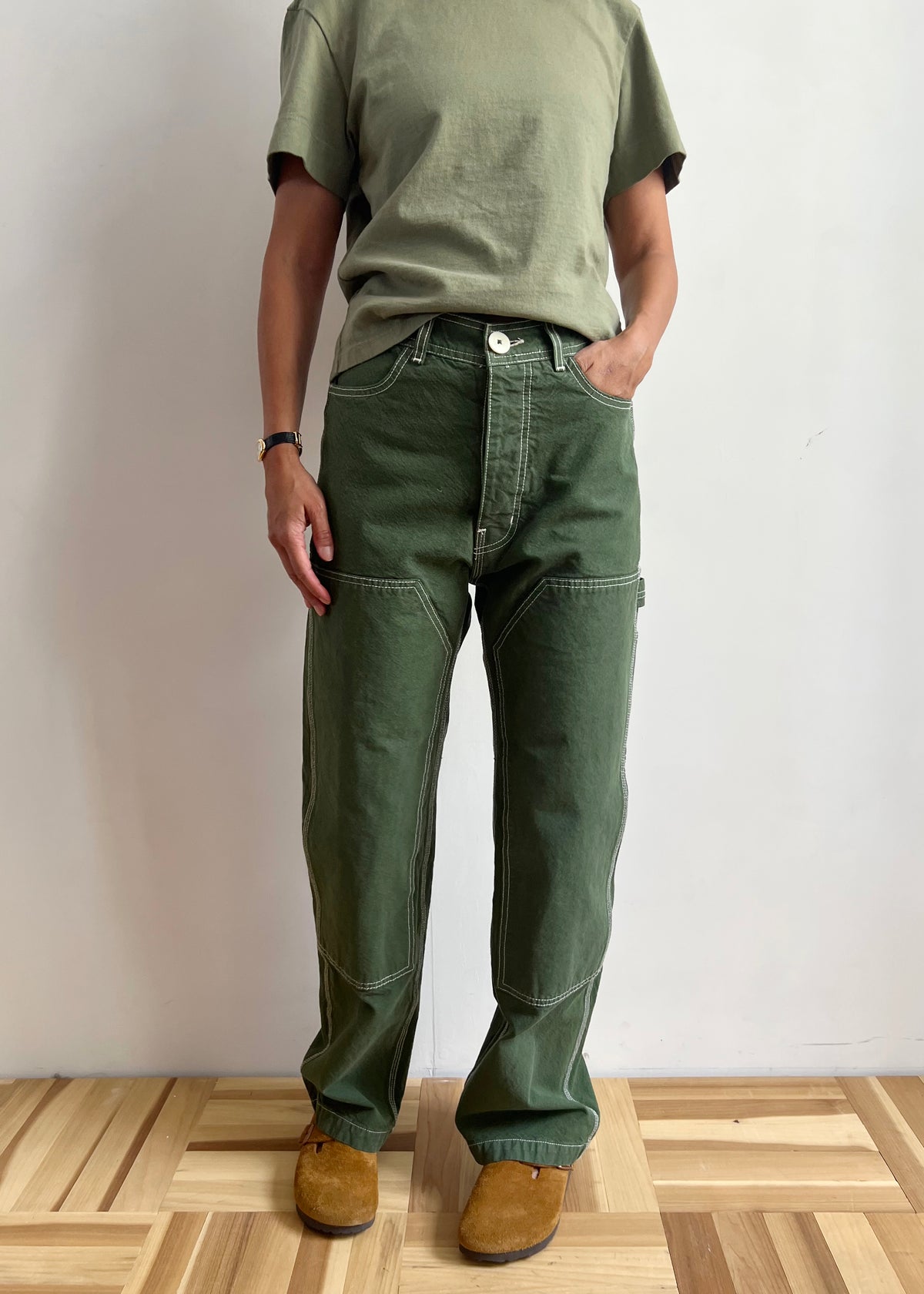 Jesse Kamm AW23 Patchfront Handy Pants, Olive