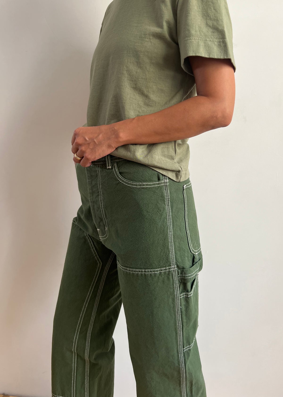 Jesse Kamm AW23 Patchfront Handy Pants, Olive