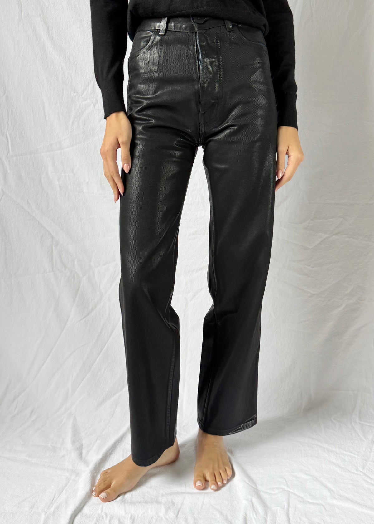 225'S PANT — BLACK LACQUER