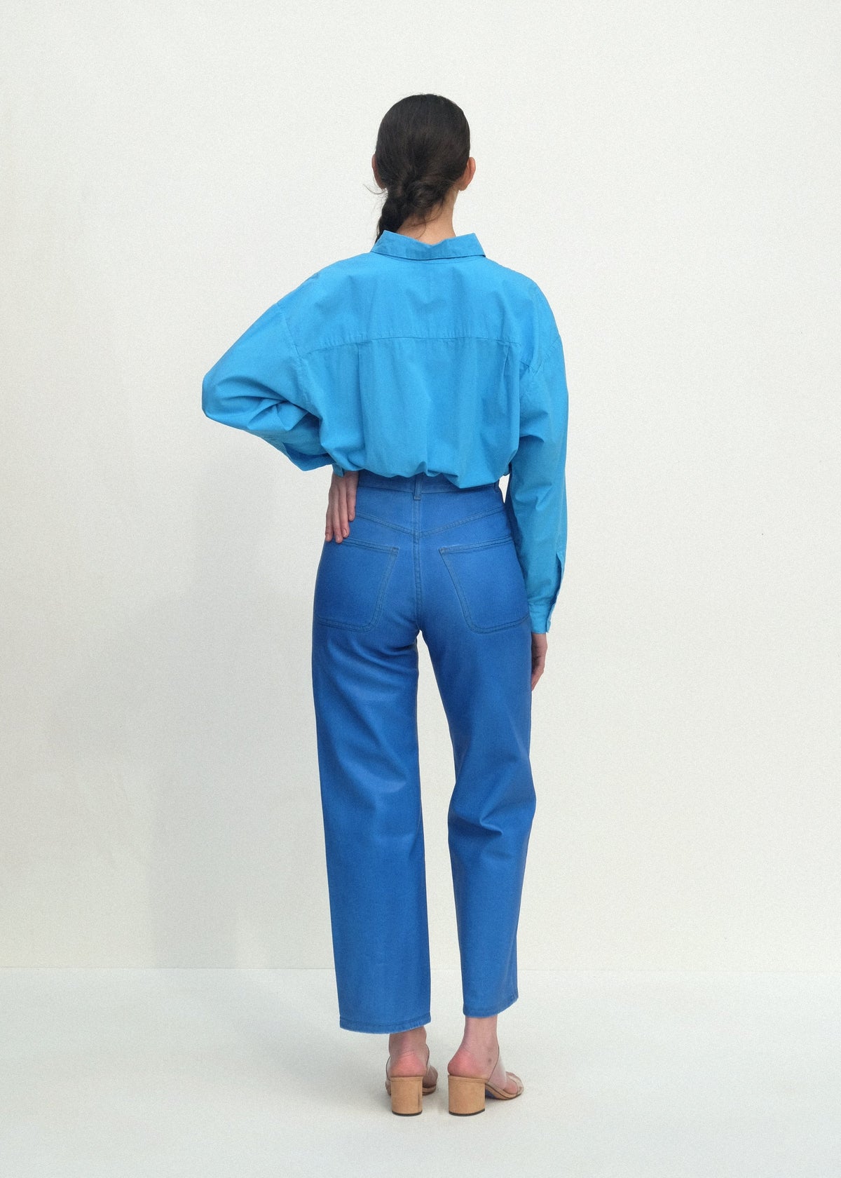 ALBERTA SHIRT — POOL BLUE