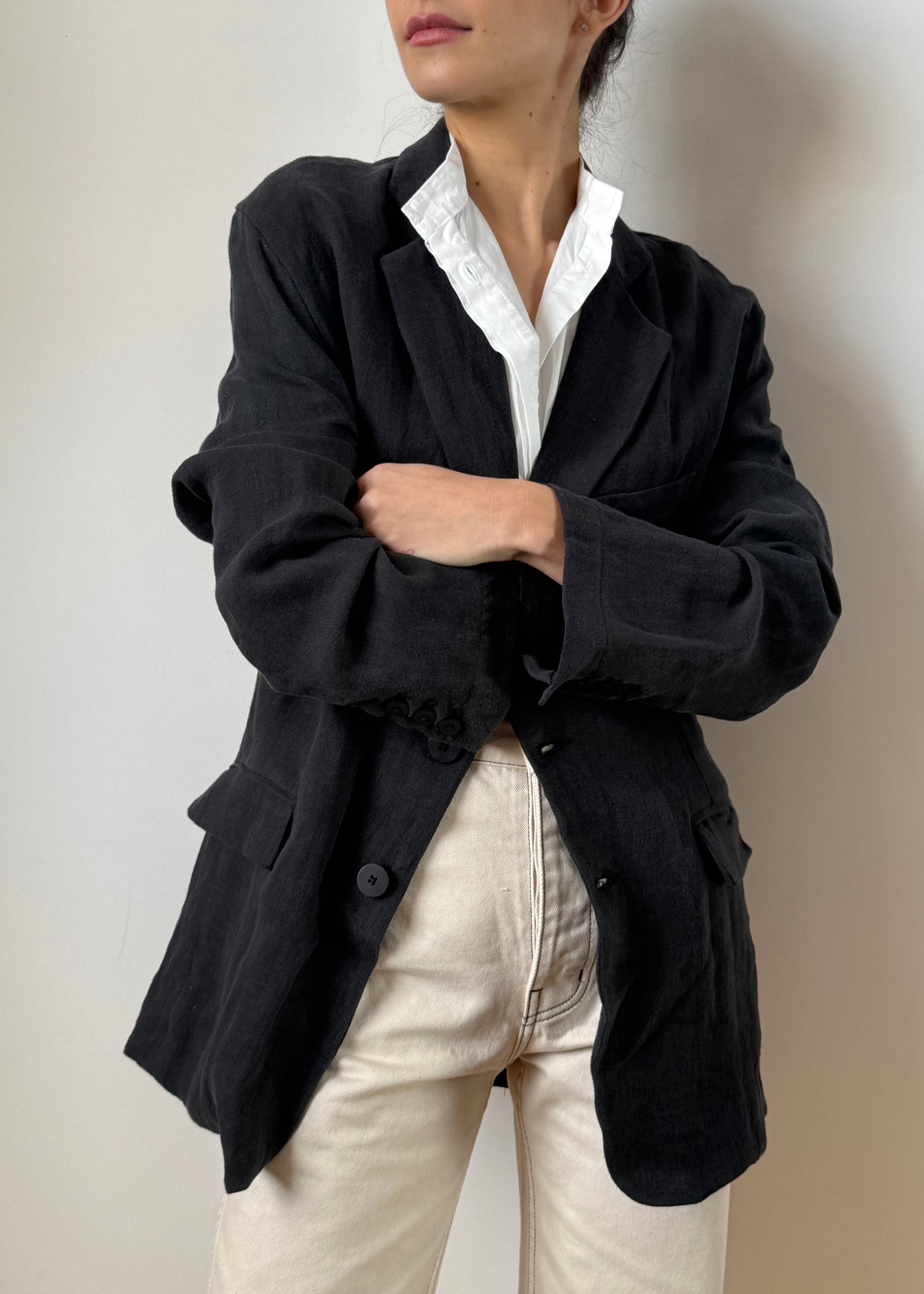 BASQUE BLAZER — WASHED BLACK