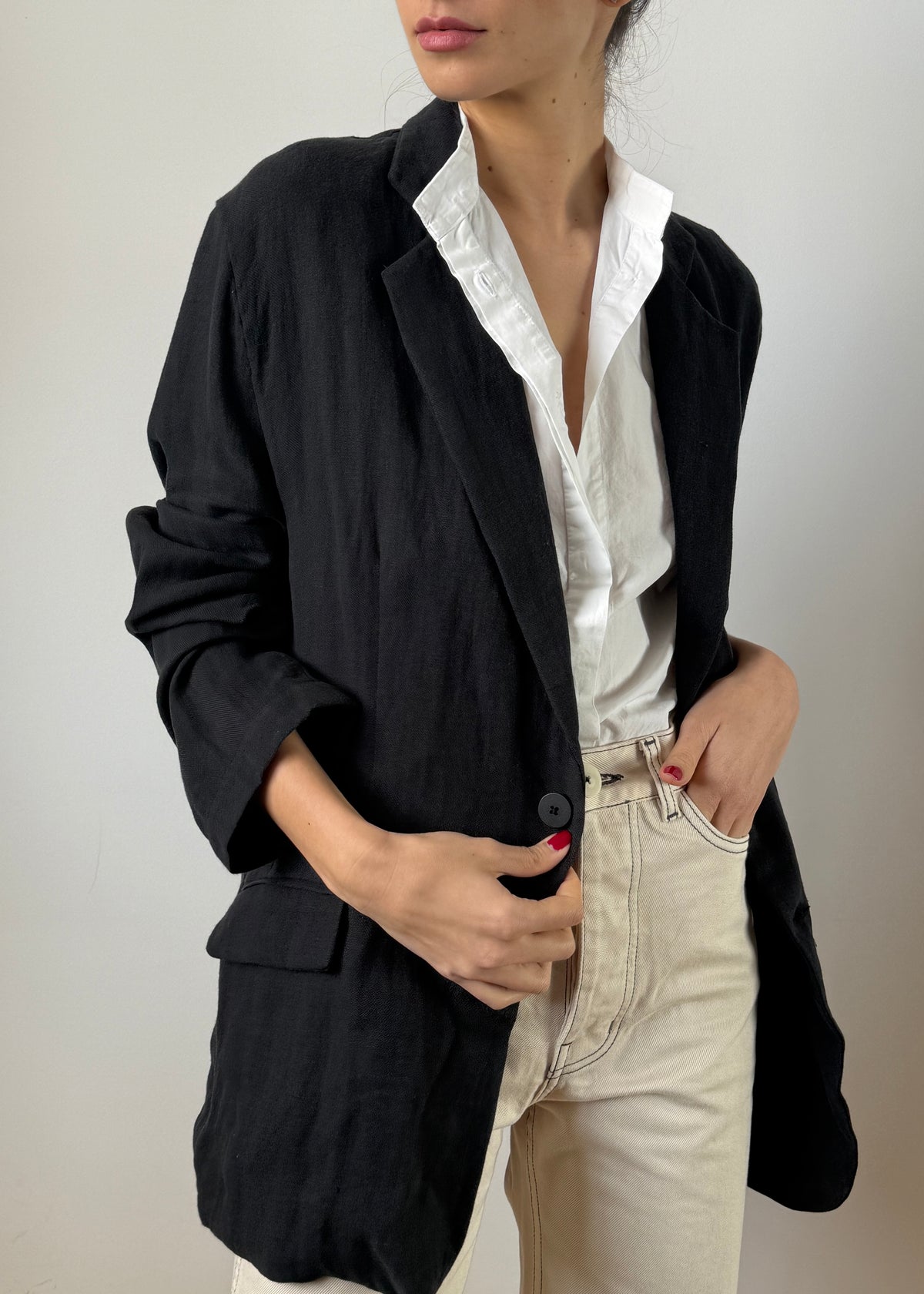 BASQUE BLAZER — WASHED BLACK