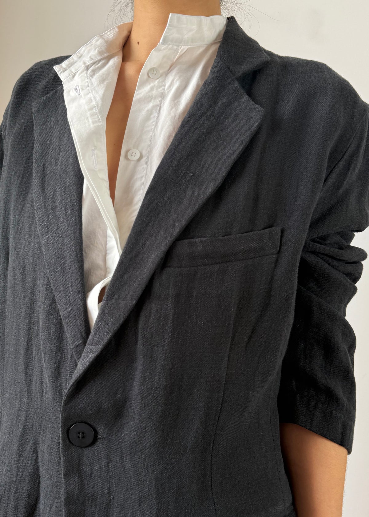 BASQUE BLAZER — WASHED BLACK