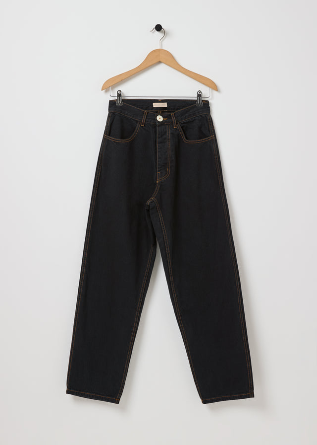 CALIFORNIA WIDE PANT — OVERDYED BLACK
