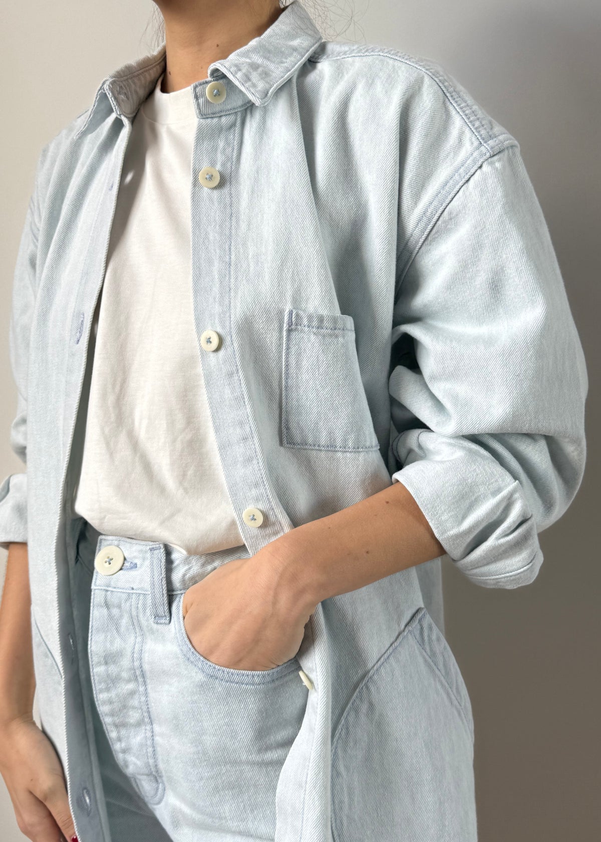 OKUDA JACKET — PALE BLUE