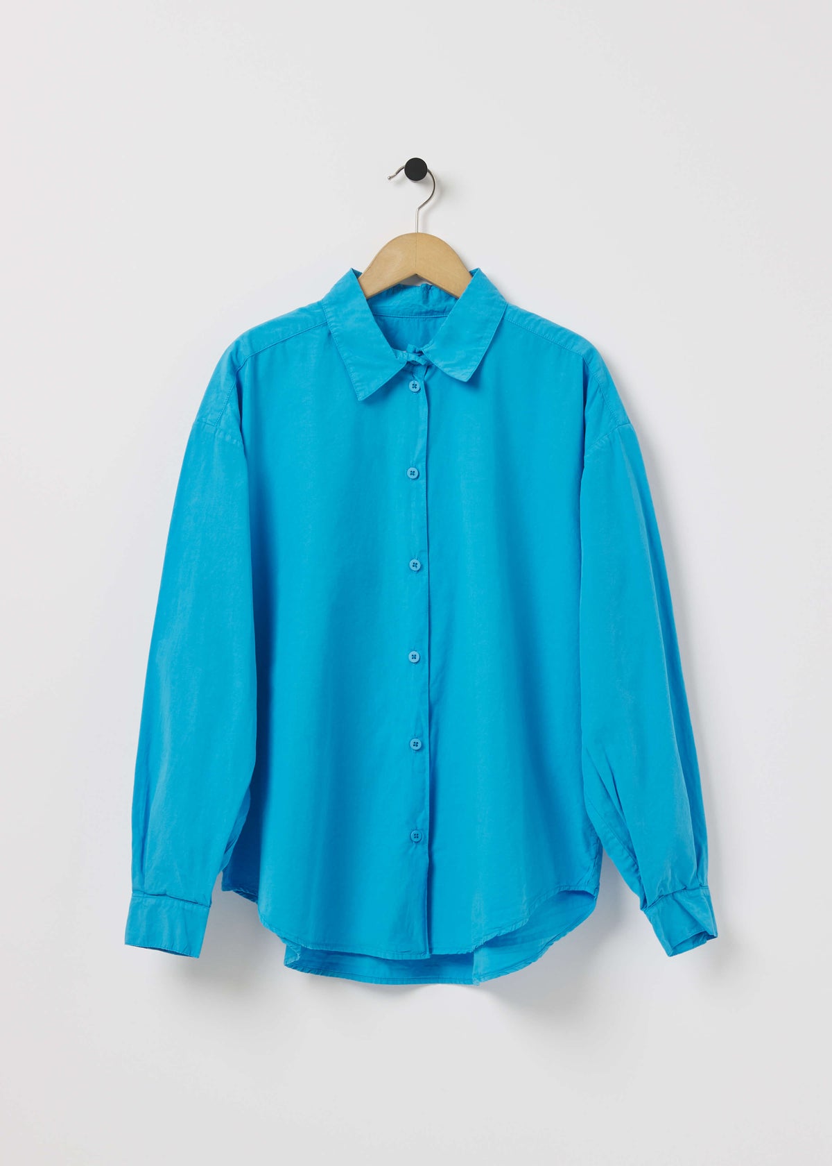 ALBERTA SHIRT — POOL BLUE