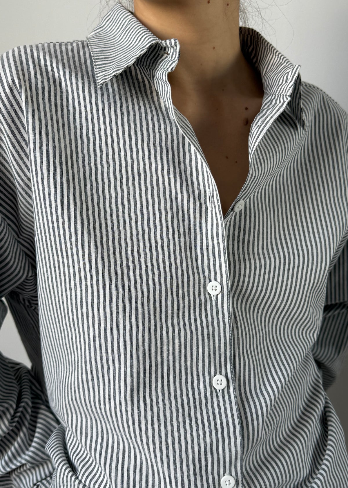 SPECIALITY ALBERTA SHIRT — SLATE PINSTRIPE