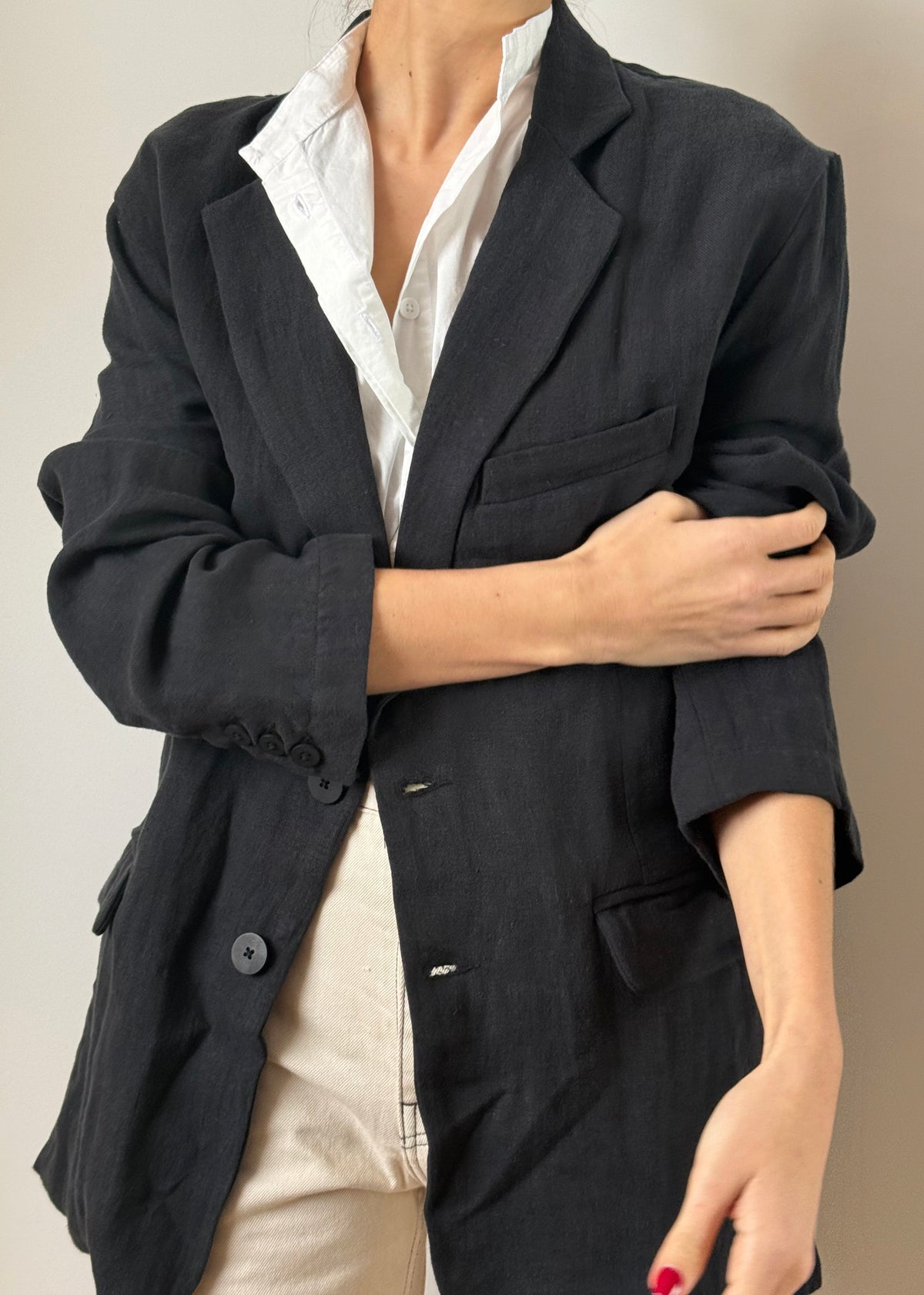 BASQUE BLAZER — WASHED BLACK