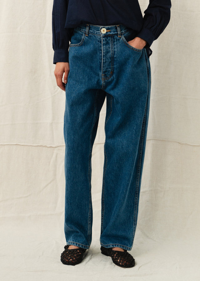 CALIFORNIA WIDE PANT — COWBOY BLUE