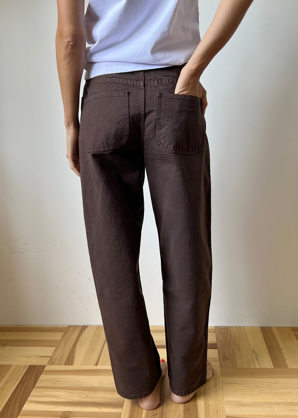 CALIFORNIA WIDE PANT — RAISIN