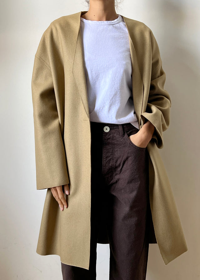 MARINE LAYER COAT — CAMEL