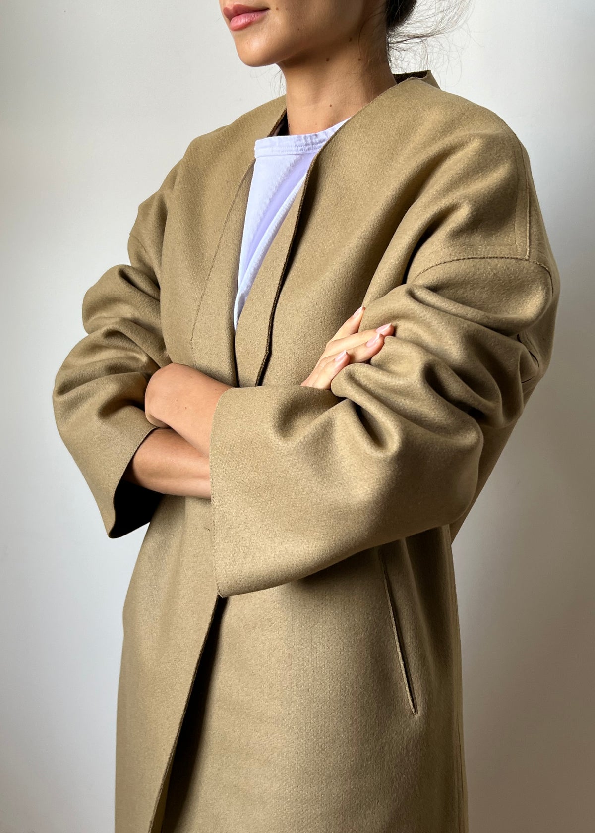 MARINE LAYER COAT — CAMEL