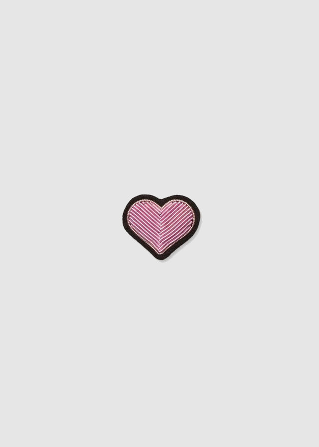 HEART BROOCH — PINK