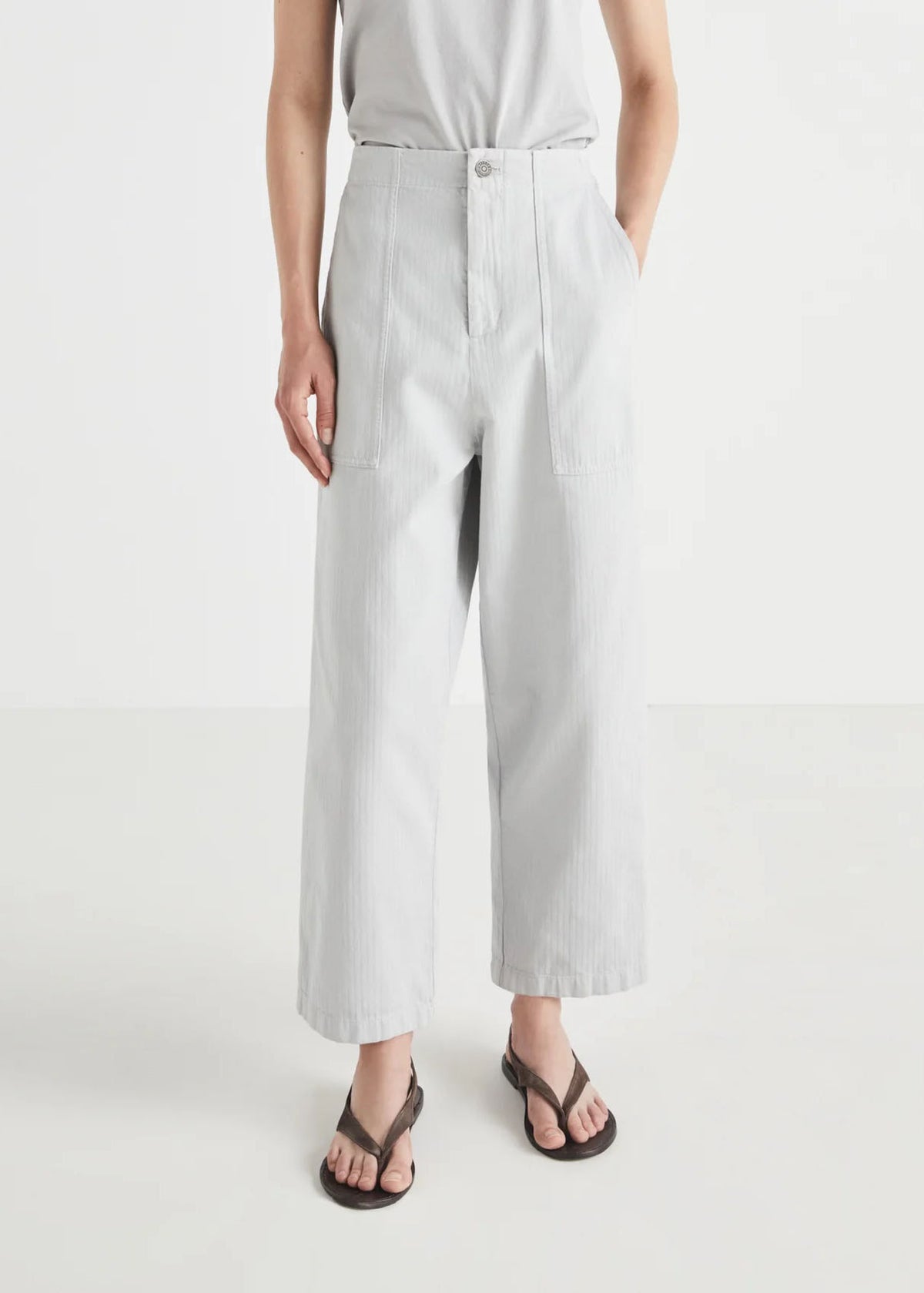 AIRE TROUSERS — GRAY