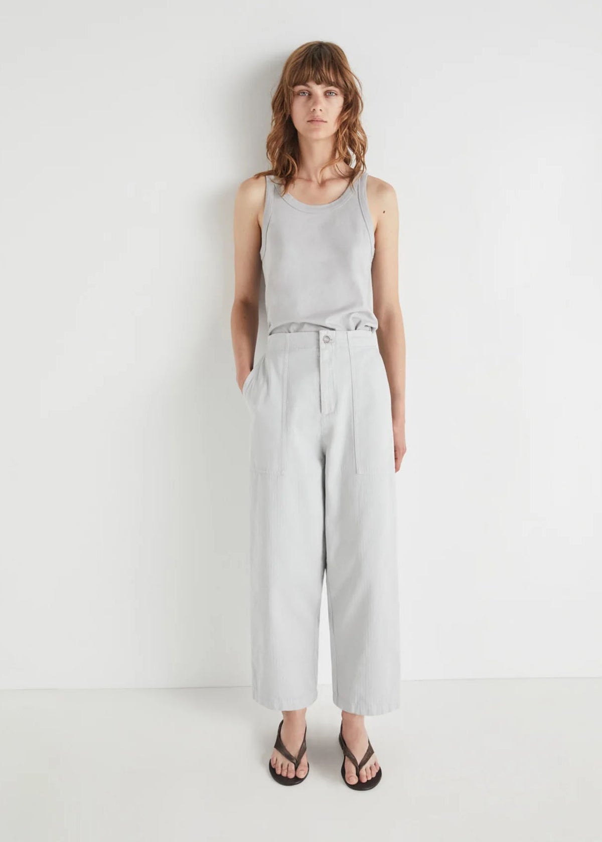 AIRE TROUSERS — GRAY