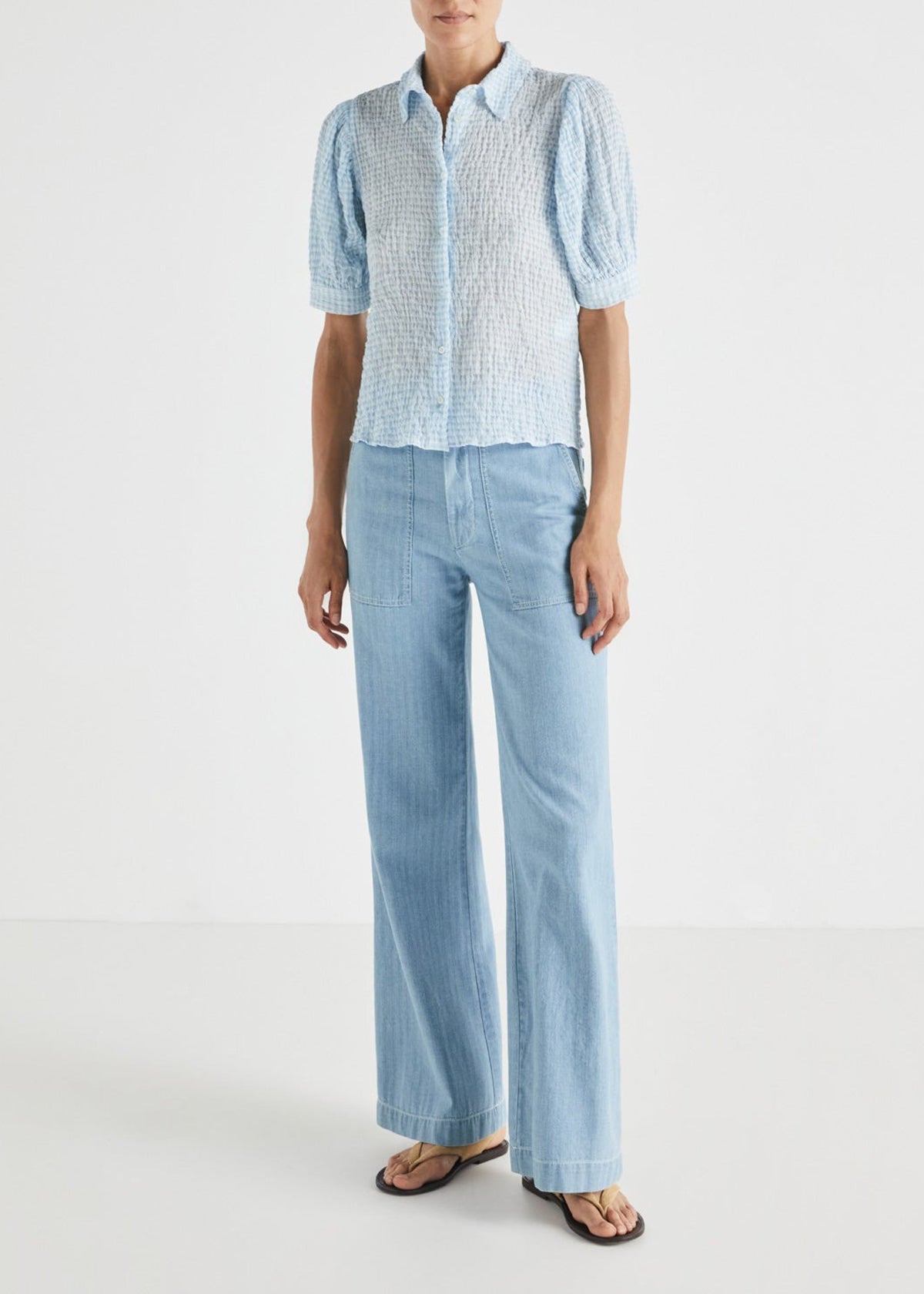 AMUR TROUSERS — BLUE