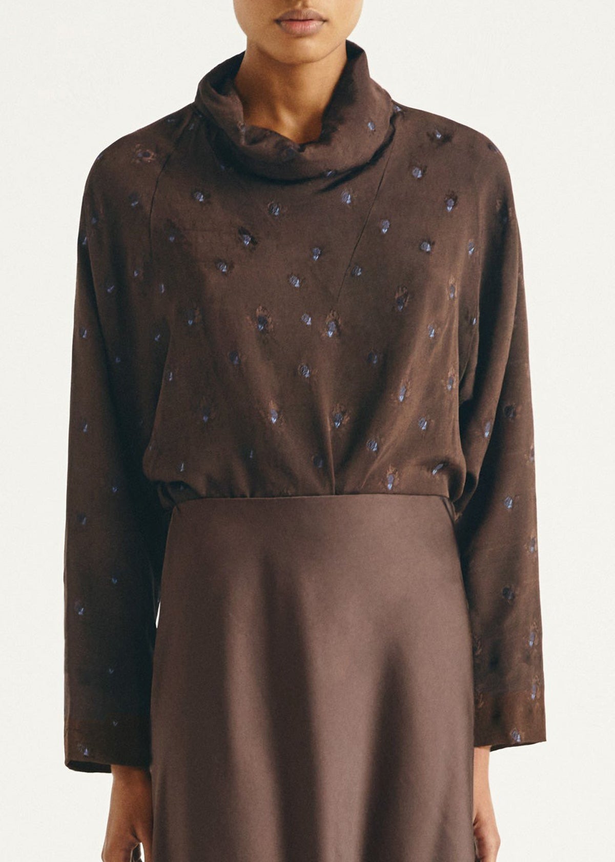 MERCE TOP — BROWN