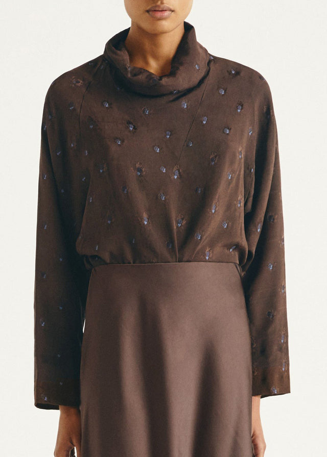 MERCE TOP — BROWN