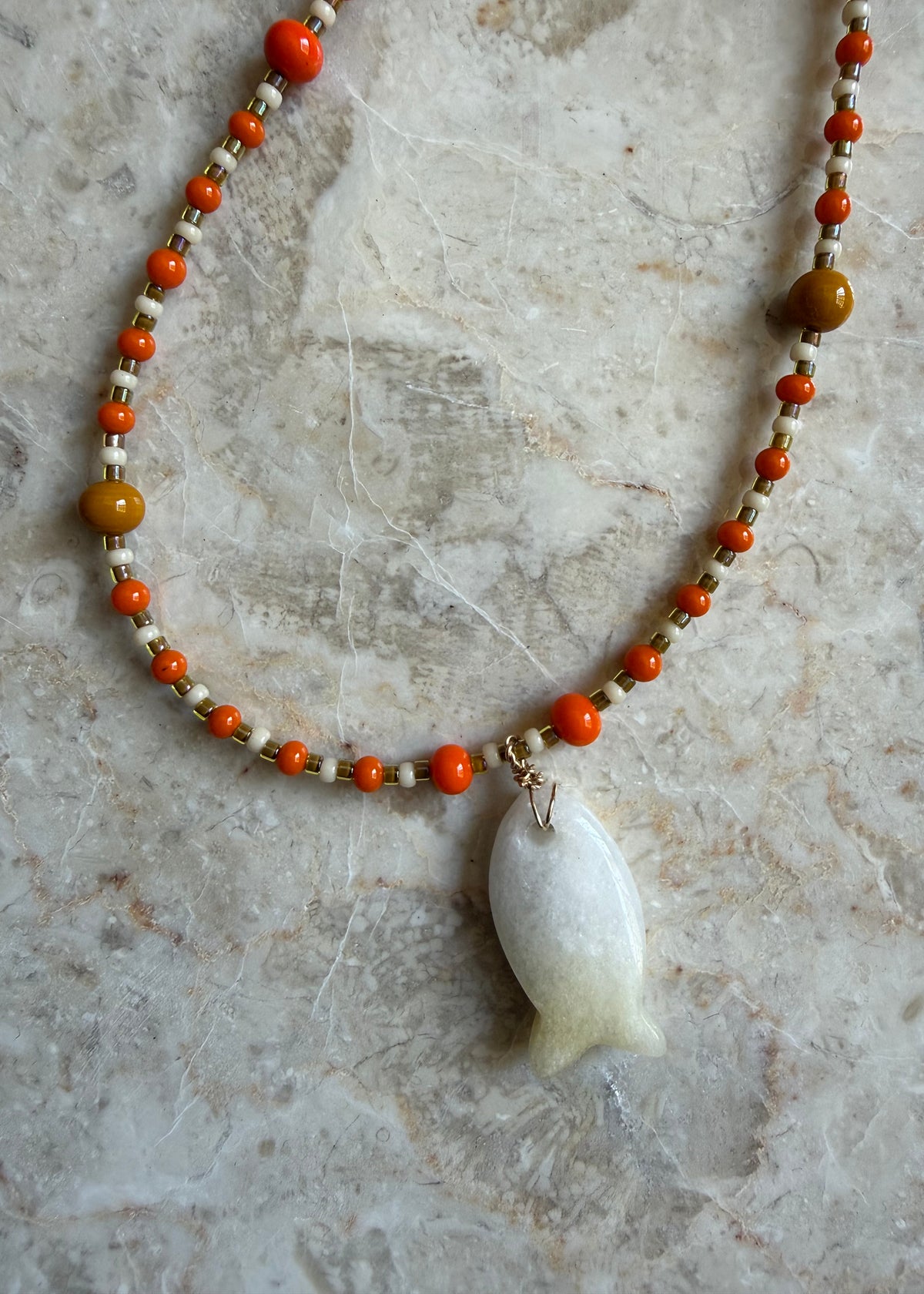 CRYSTAL FISH NECKLACE