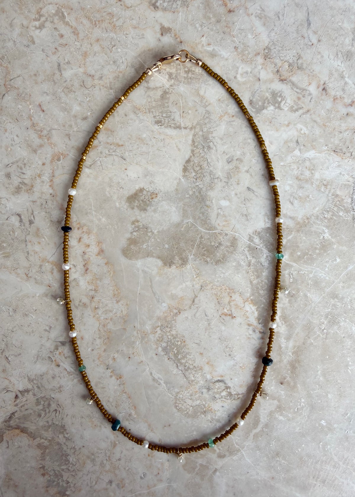 DIAMONDS IN THE RIVER NECKLACE