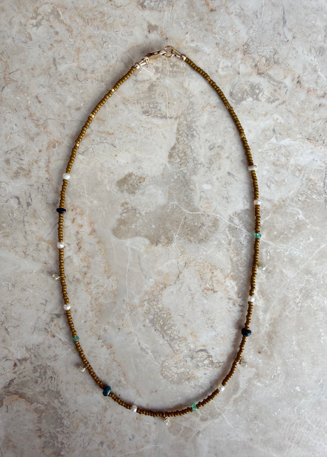 DIAMONDS IN THE RIVER NECKLACE