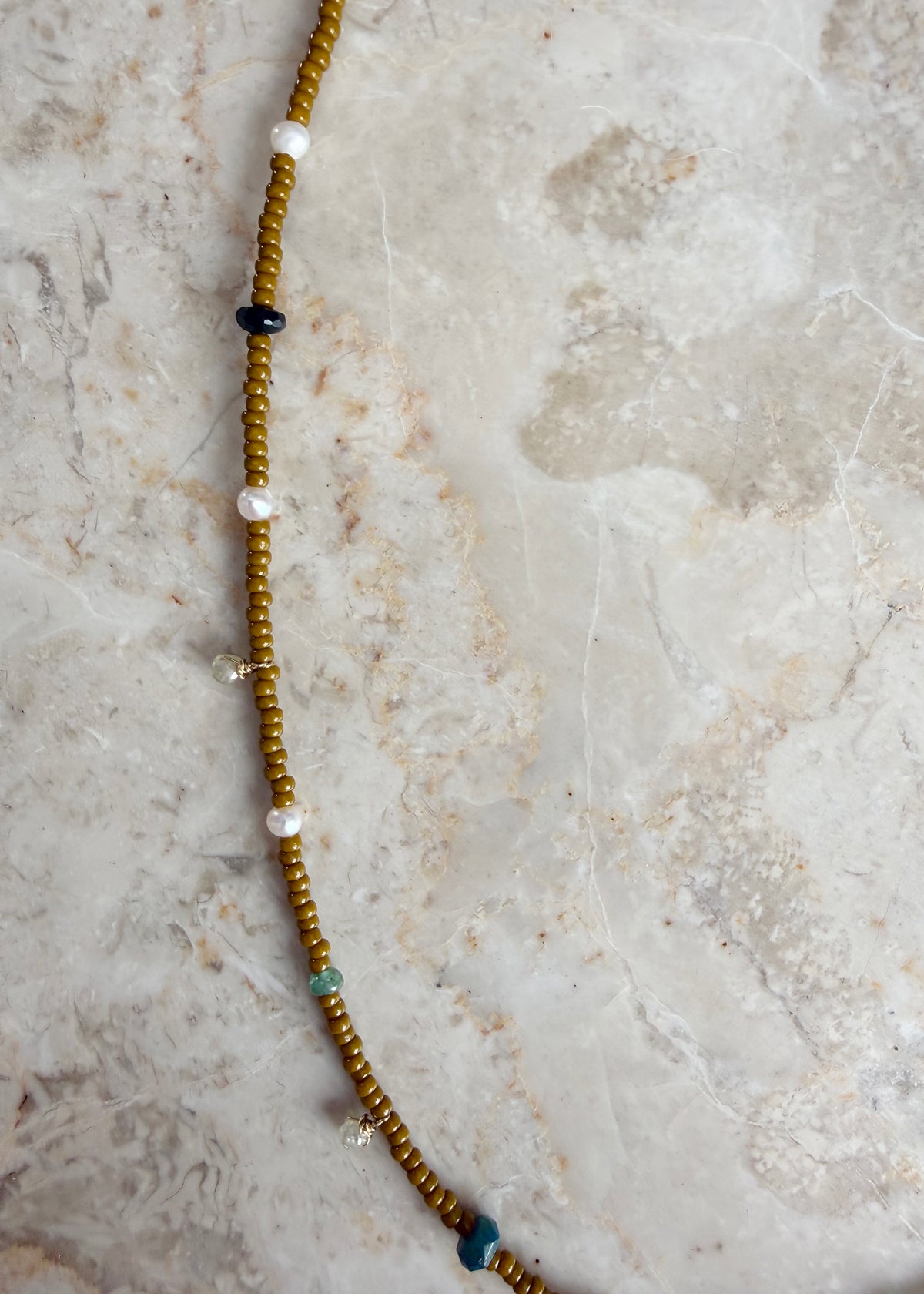 DIAMONDS IN THE RIVER NECKLACE