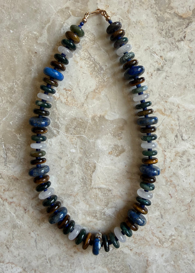 OCEAN SCRUNCHIE NECKLACE