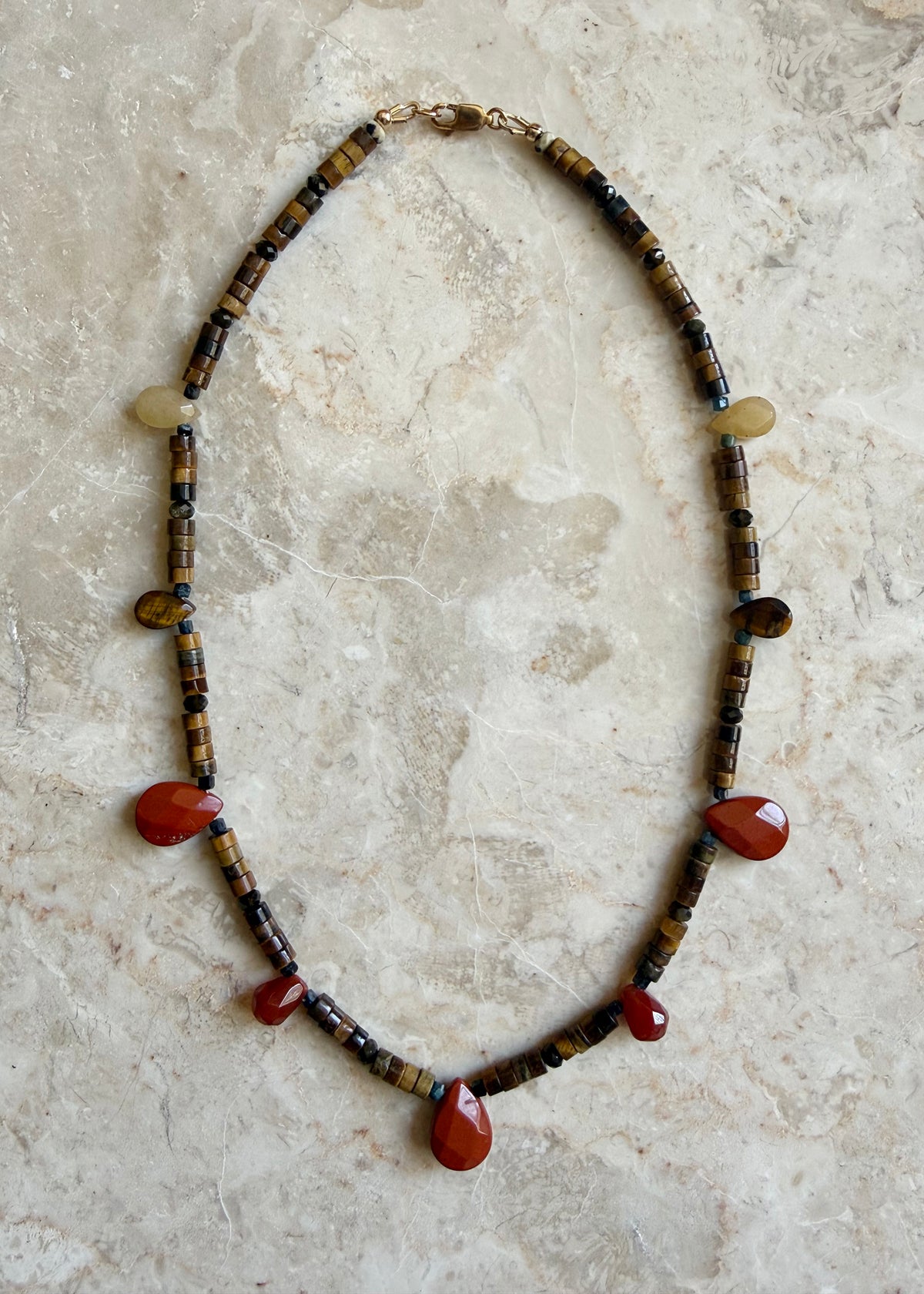 URCHIN TIGERS EYE NECKLACE