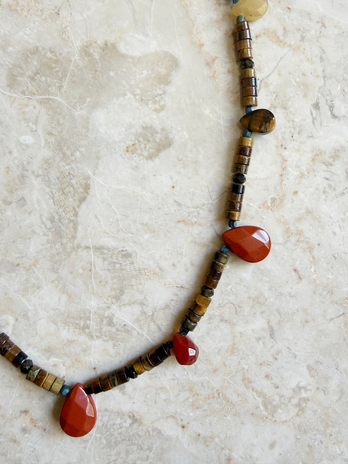 URCHIN TIGERS EYE NECKLACE