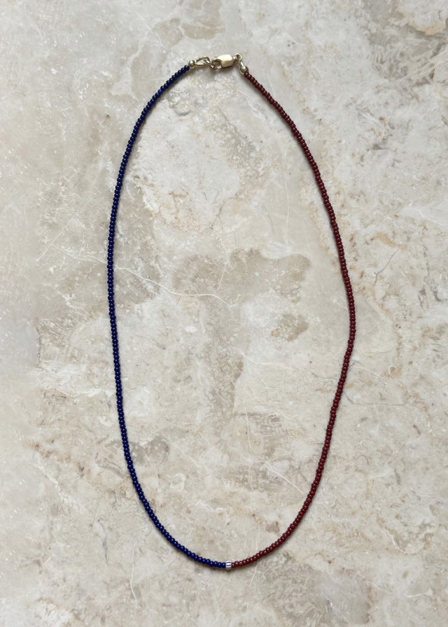 STACKER NECKLACE — CHOCOLATE & BLUEBERRY