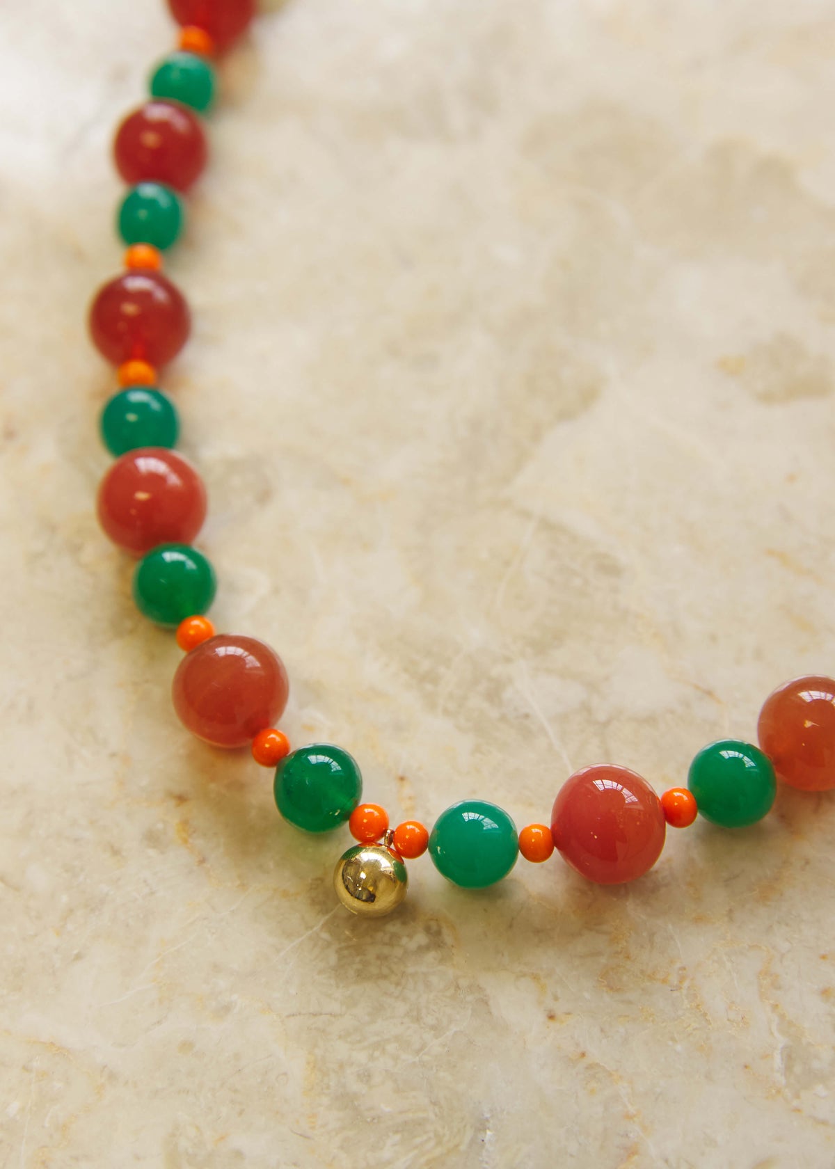 VENETIAN GREEN & BROWN NECKLACE