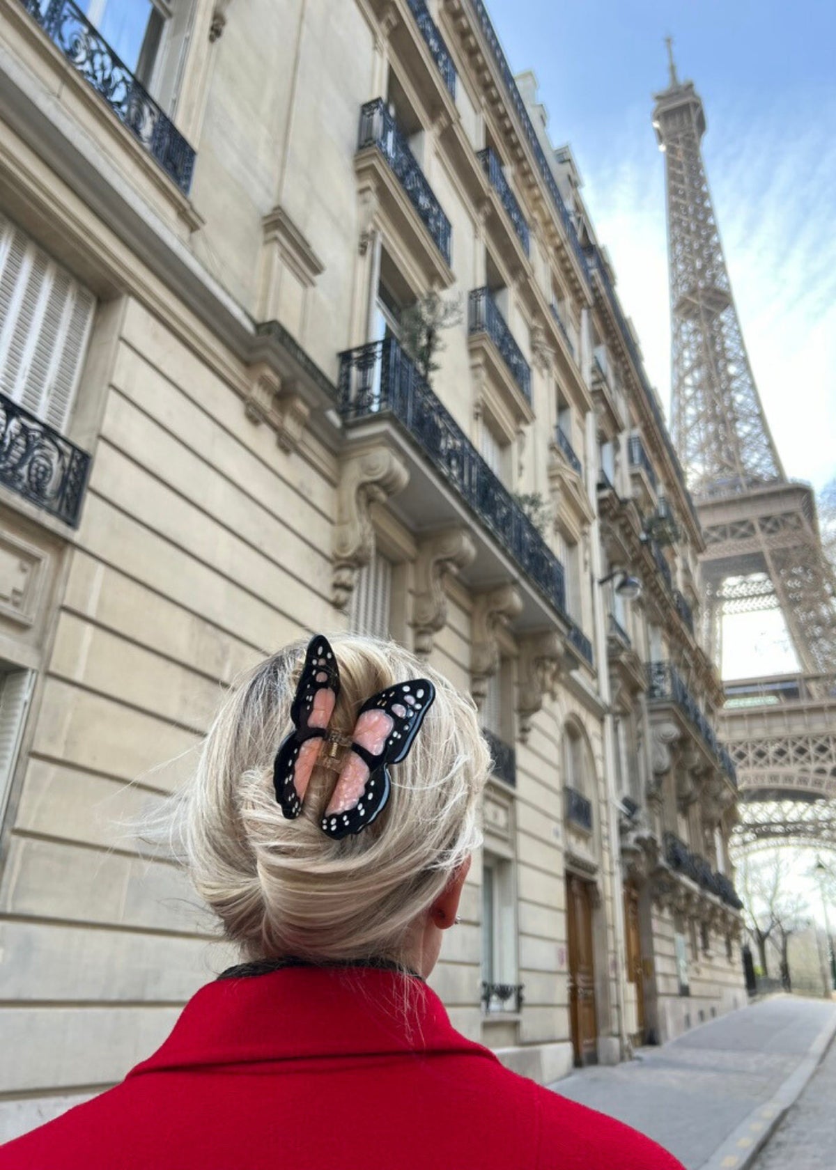 BUTTERFLY CLAW CLIP — PINK