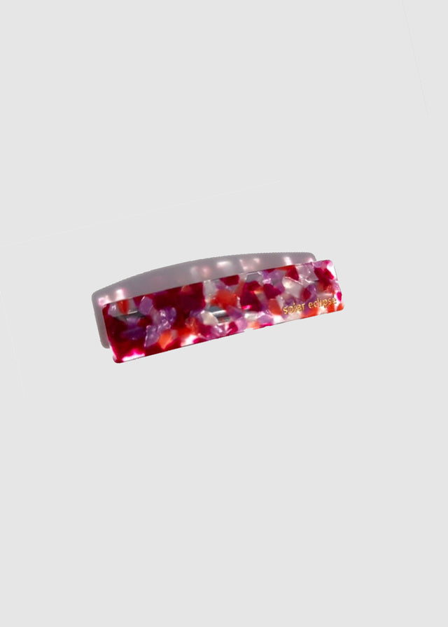 FRENCH BARRETTE CLIP — RED TORTOISE