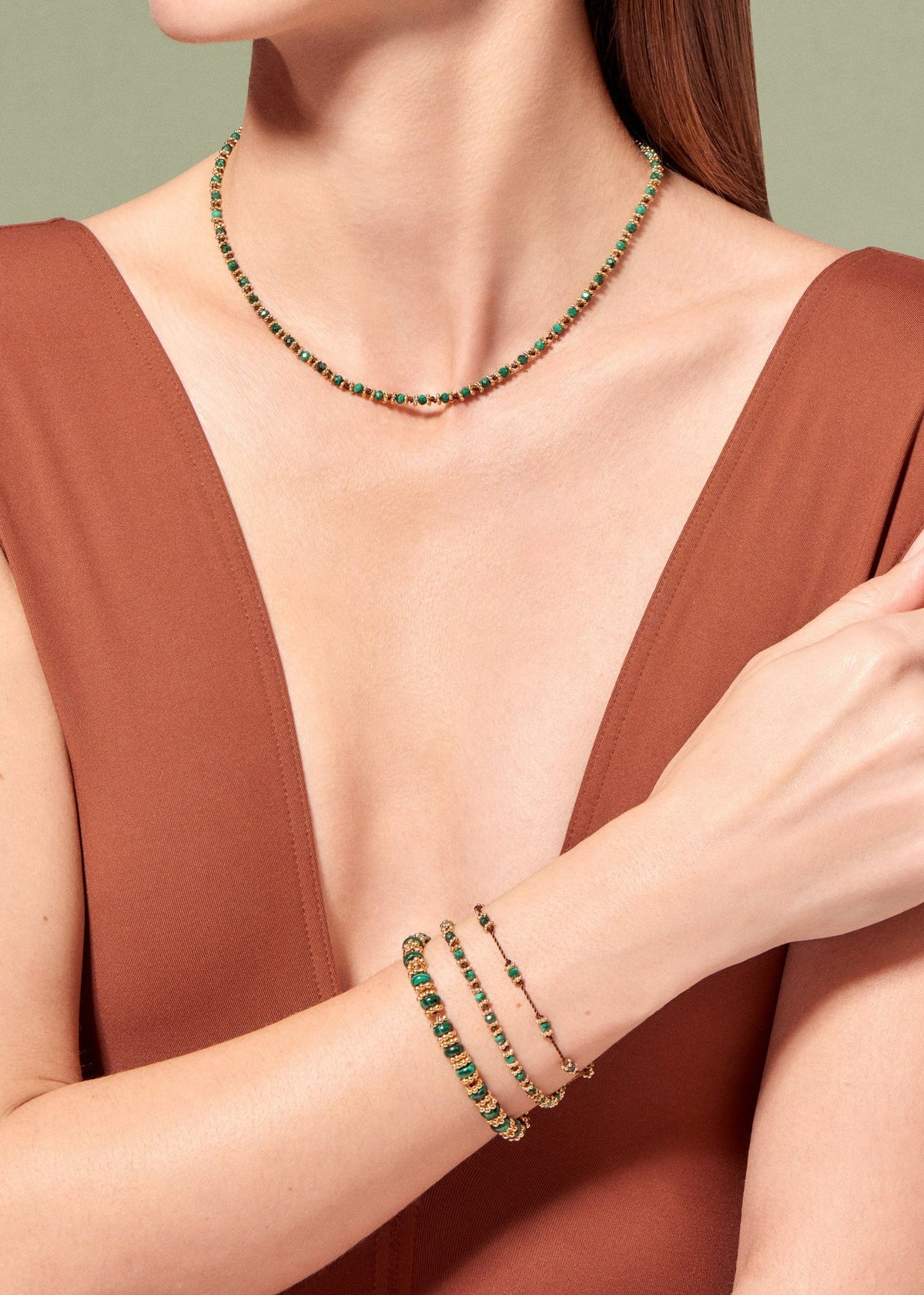 SEDA BRACELET — MALACHITE