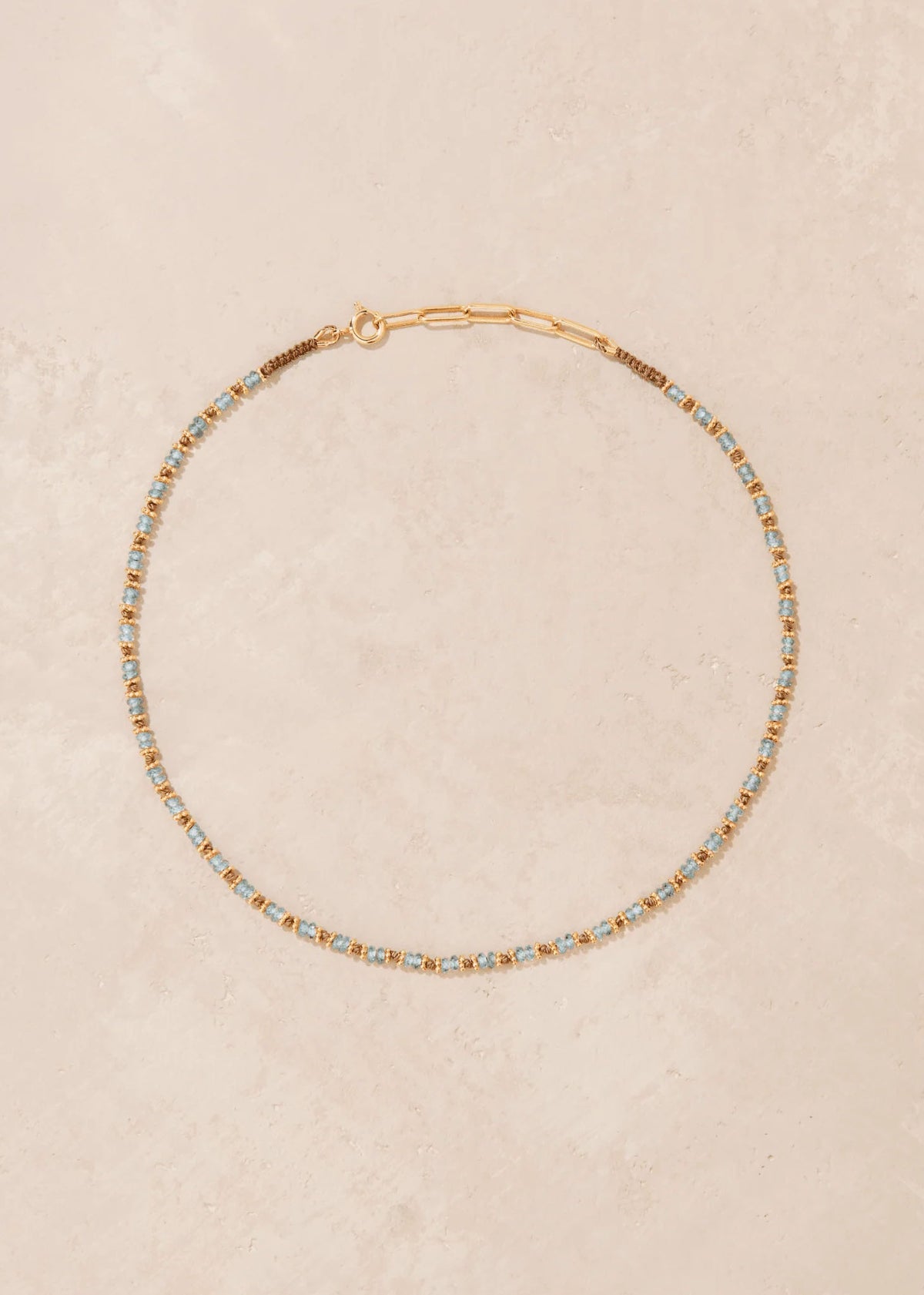 TARA NECKLACE — ZIRCON BLEU
