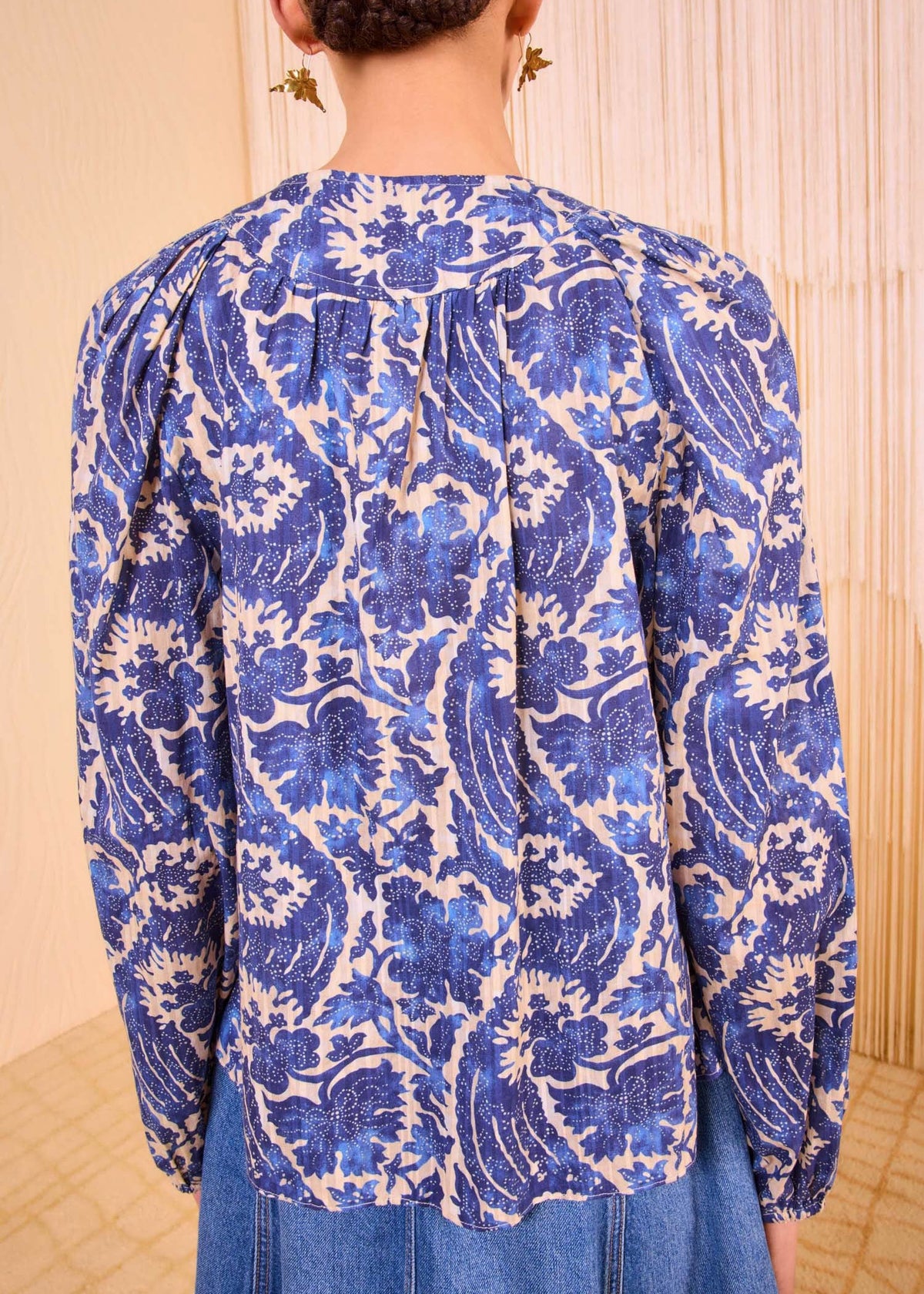 BREA BLOUSE — OCEAN