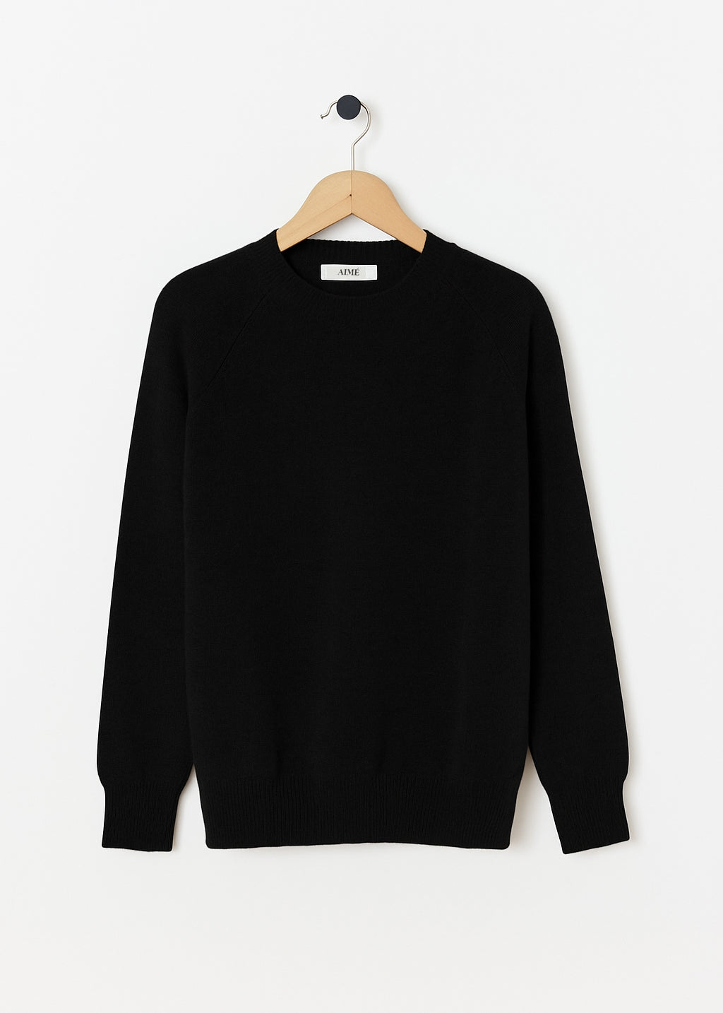 CADAQUÉS CASHMERE JUMPER — BLACK