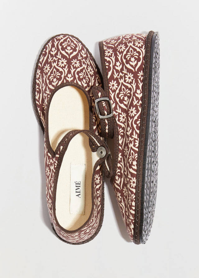 MARY JANE SLIPPERS — MADDALENA PRINT