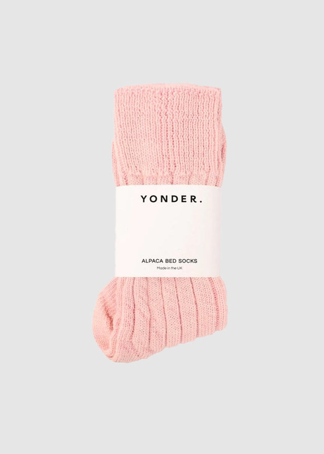 ALPACA BED SOCKS — BLOSSOM