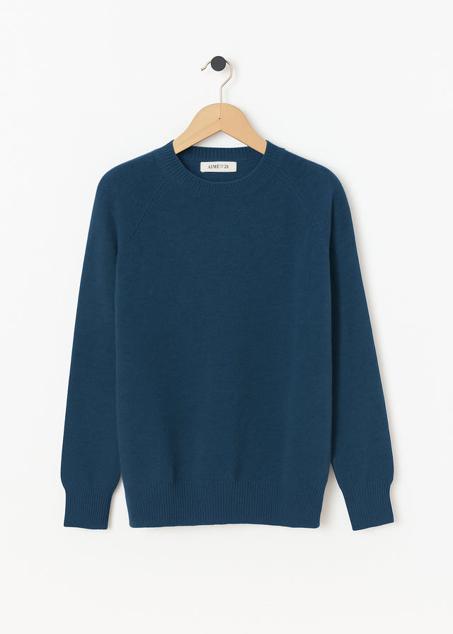 CADAQUÉS CASHMERE JUMPER — BLUE