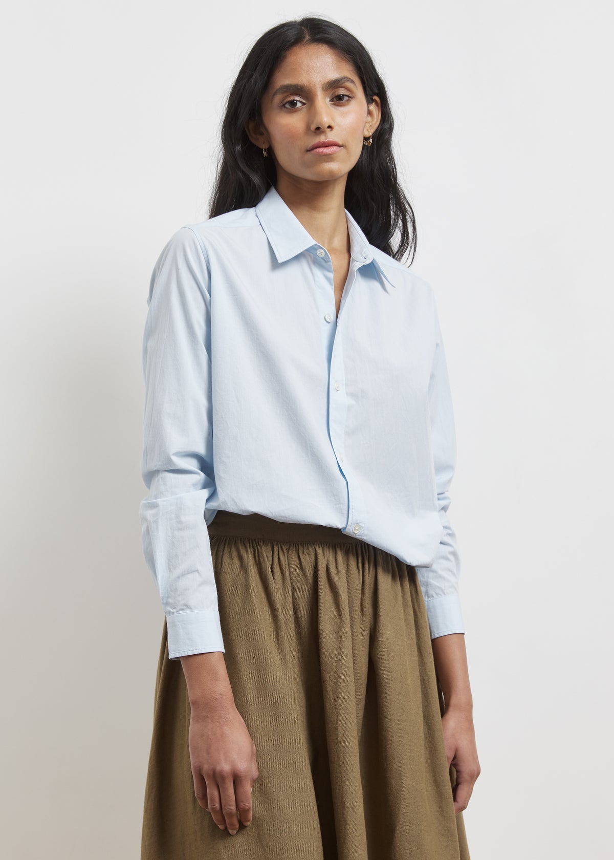 ANOUCK SHIRT — AZURE BLUE