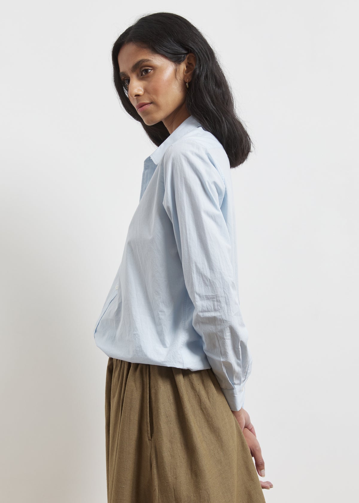 ANOUCK SHIRT — AZURE BLUE