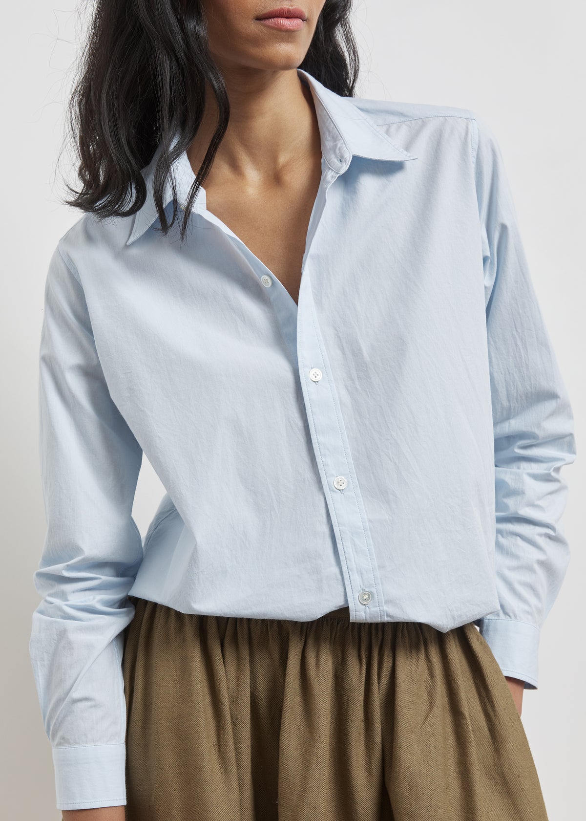 ANOUCK SHIRT — AZURE BLUE