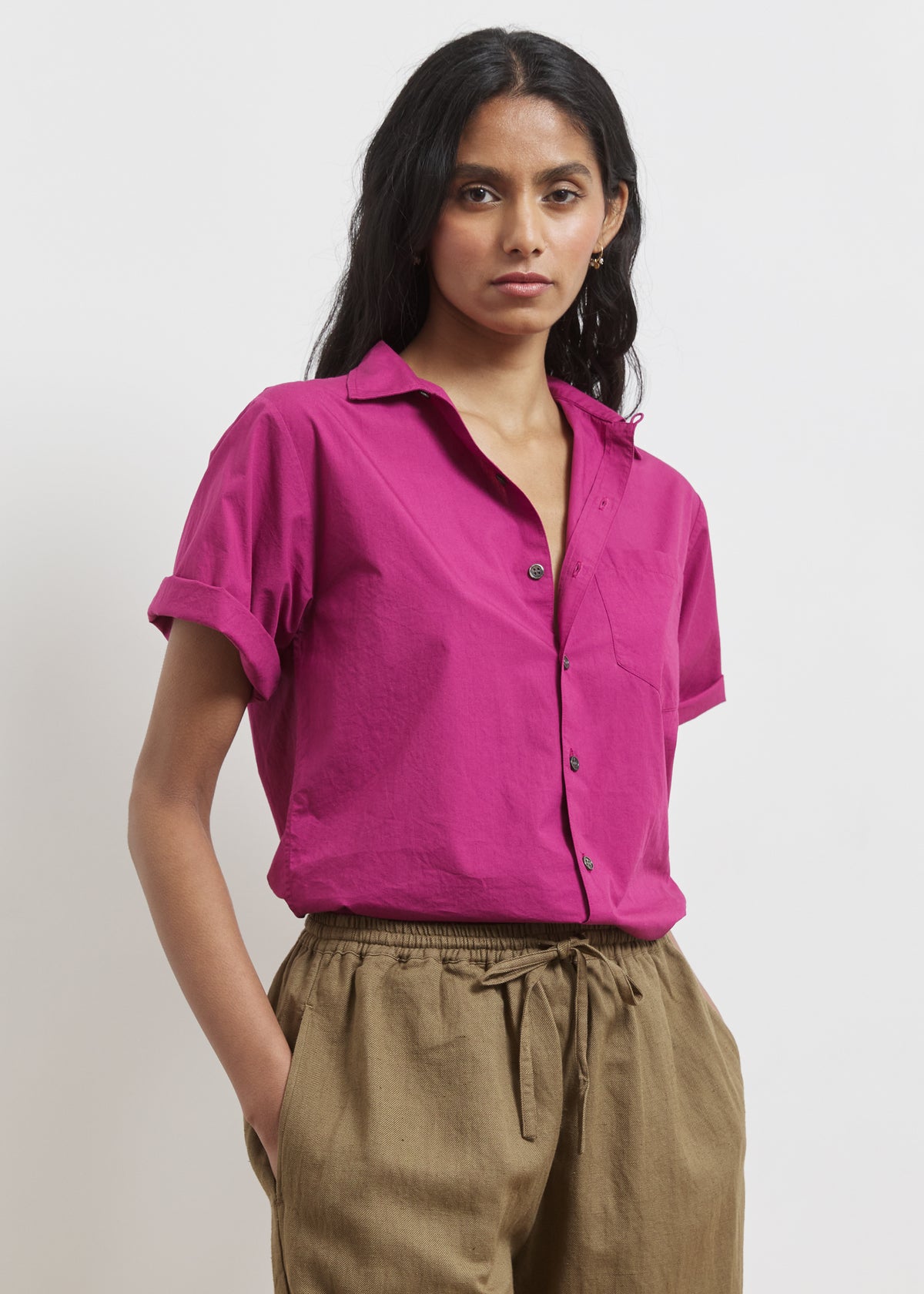 ALI SHIRT — MAGENTA