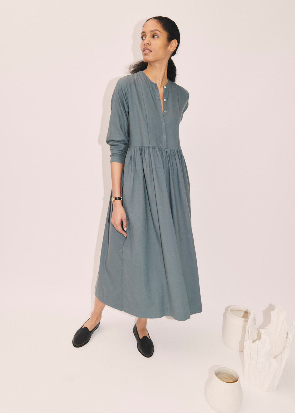 ARUM DRESS — BLEU SARTAK