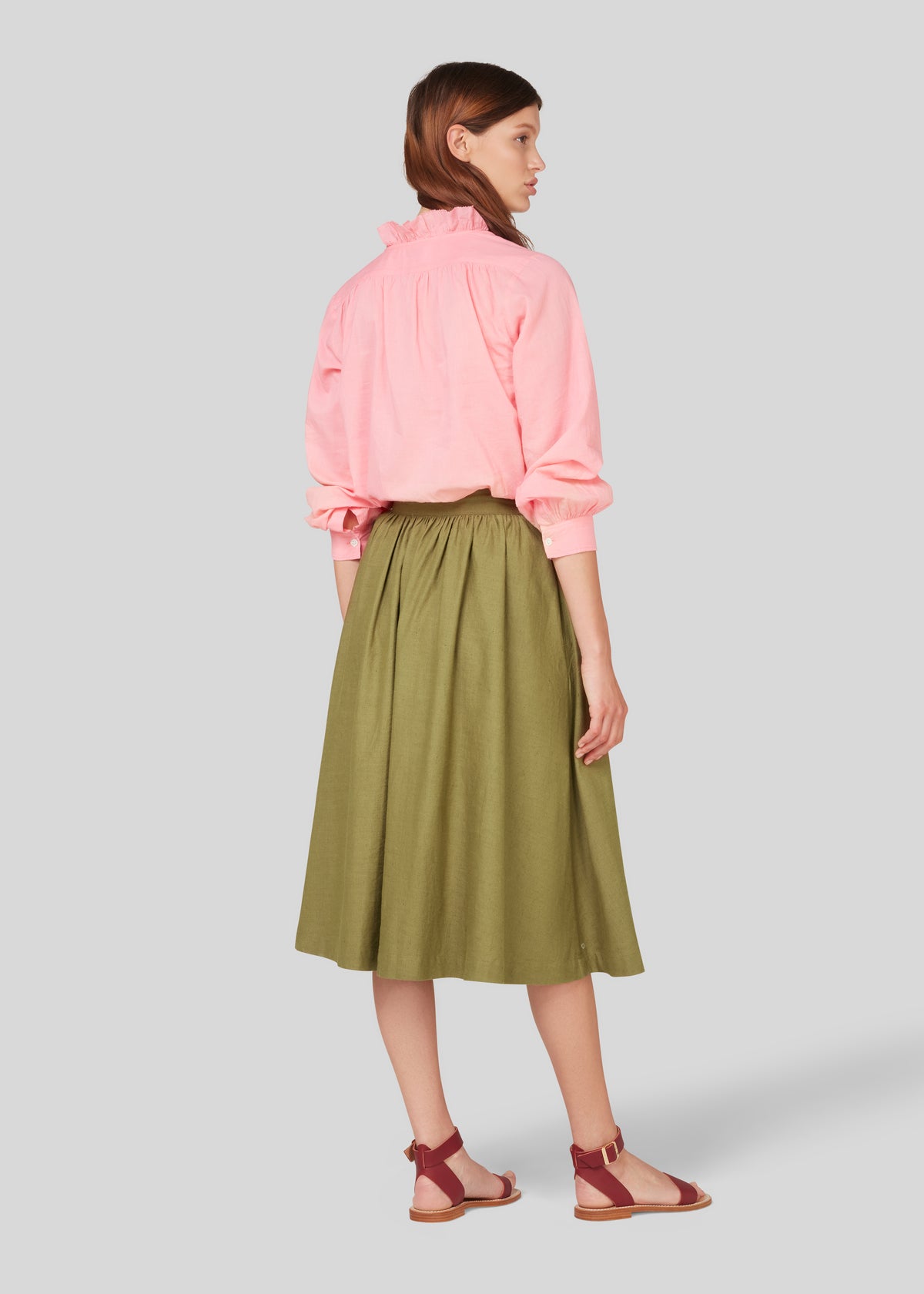 ACACIA SKIRT— KHAKI by Aimé